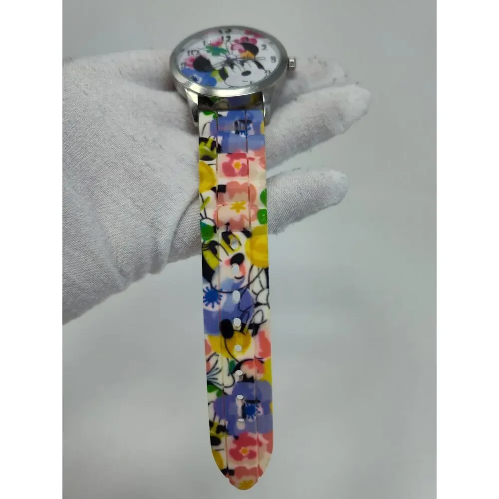 Disney Cute Minnie Mouse Floral Print Watch